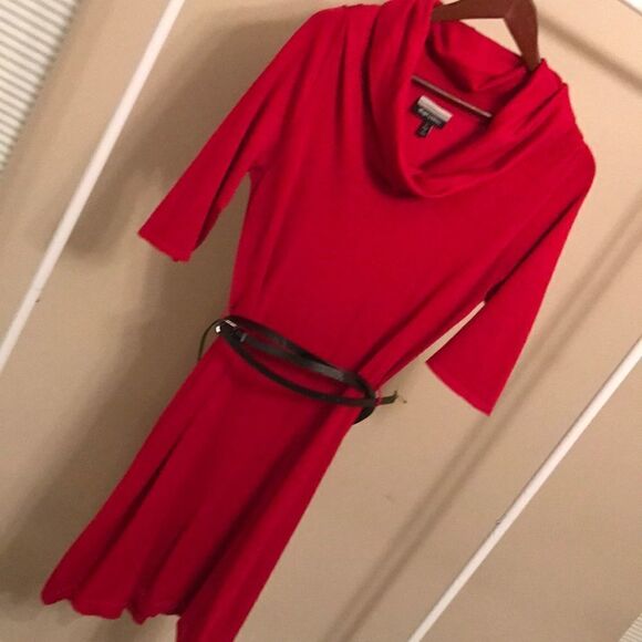 Allison Brittany Cowl Neck Sweater Dress - Size L - Picture 2 of 6